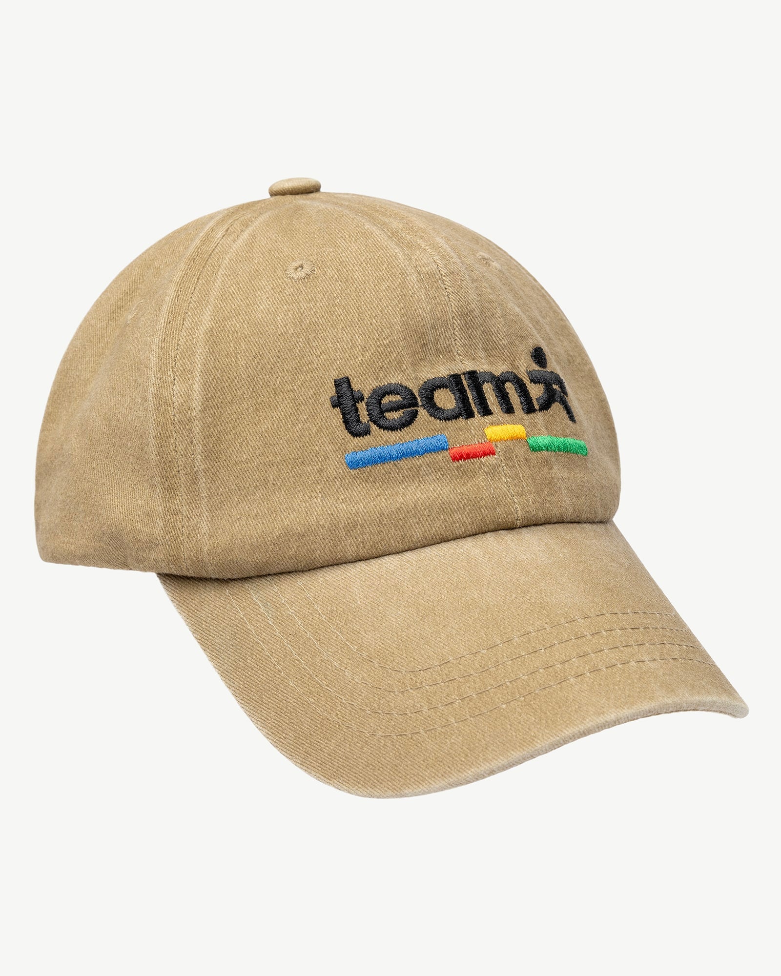 Team Pickleball Courtside Hat in Washed Sand with embroidered team logo. 