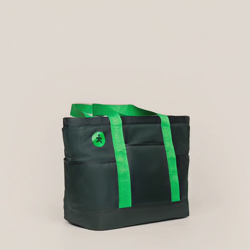 Team Pickleball RePlay Tote Bag in the color Fern. Short video of the front of the bag as is lifts off the ground.